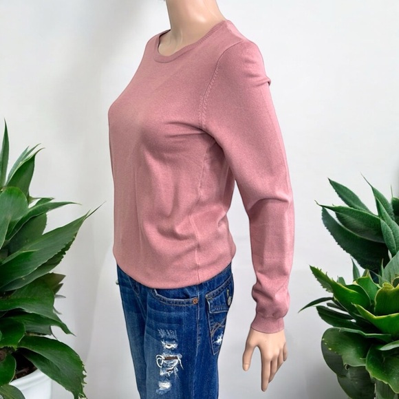 H&M Basics Dusty Rose Crewneck Pullover Sweater - Picture 10 of 16